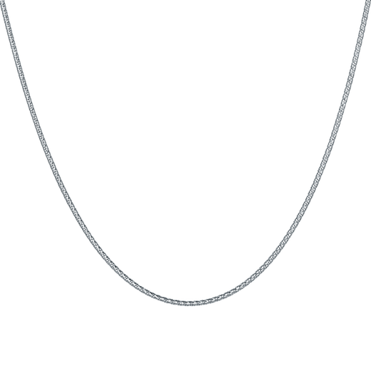 Saturday Fu PT950 platinum necklace for women platinum round snake bone chain plain chain birthday gift B0521065 about 5.89g 45cm