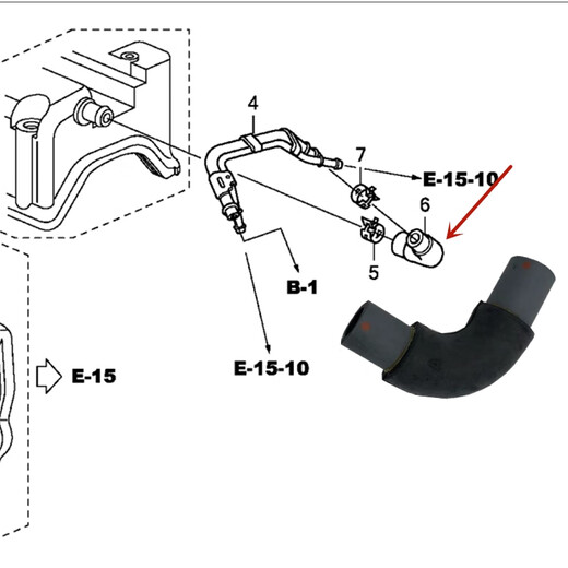 Clcey es adecuado para 09-13 Odyssey Valve Cuber Cuberio de escape tubería de escape Sibo Rui Alisen Cilindro conectado al tubo de admisión 13-16 Elisen (marca)