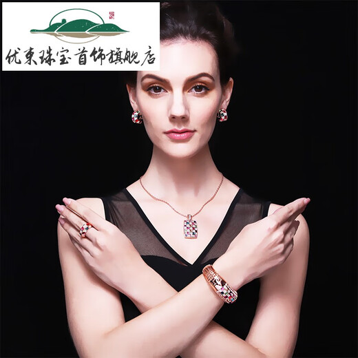 Excellent rose gold bracelet ins niche design high-end light luxury niche kaleidoscope exquisite honeycomb Mother's Day gift seven colors