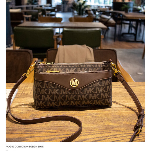 Coole Känguru Leder-Mobiltelefone Münzbrieftasche Frauenbeutel 2025 Neue hochwertige modische und vielseitige Umhängetaschen Crossbody-Tasche Kaffeefarbe