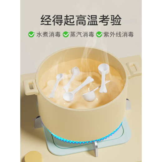 Hardy Rabbit Milk Powder Spoon 10ml Milk Powder Spoon Measuring Spoon 10ml Scale Spoon Divider Spoon Baby Divider Spoon Set Love Spoon 5-piece Set Comes with Logo + Storage Box