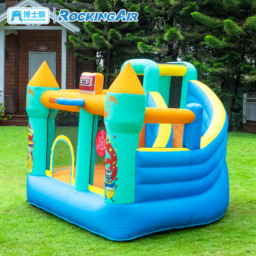 Doctor's Dog Household Inflatable Castle Children's Trampoline Indoor and Outdoor Slide Rock Climbing Ball Pool Air Cushion Bed Toys