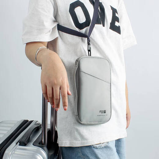 Sac de passeport Lilang Travel Portable Sac de certificat de billets d'avion à l'étranger à l'étranger Sac de rangement à cou de licou à un seul épaule à épaules à épaules à épaules à épaules à grande capacité grande capacité