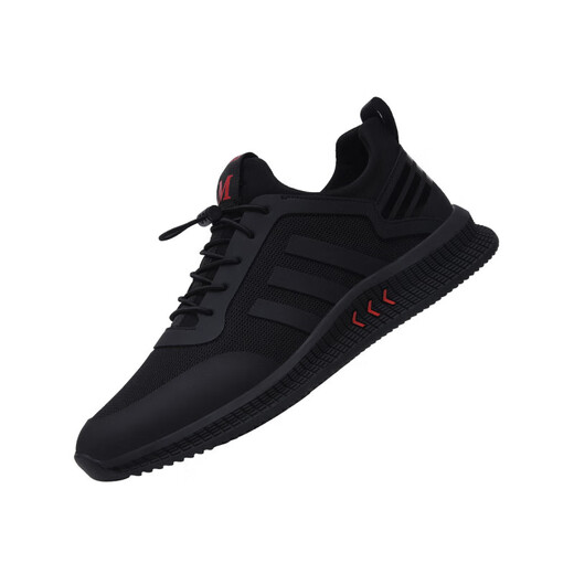 SUSTYLE luxury high-end brand men's shoes new sports shoes trendy mesh breathable men's casual shoes work shoes men black 9851 38