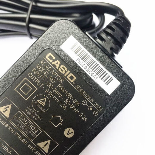 Cable de alimentación de piano electrónico Casio Casio original 9.5V1AE95100LW enchufe A12150LW12V Nuevo original 9.5V1A -1.8 metros - Imagen 1