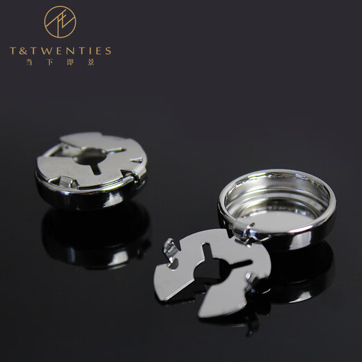 T/Twenties suitable for ordinary shirt cufflinks for men simple business wedding groom shirt decorative buttons for men women shirt sleeve studs KT001_Deep sea blue cat eye/silver border-1