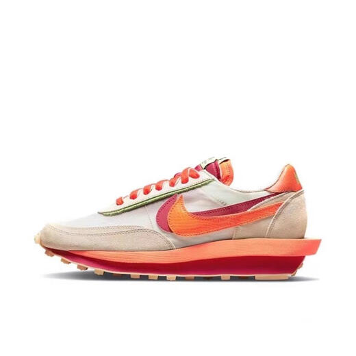 耐克（NIKE）男鞋LDWaffle Sacai高桥盾联名华夫解构跑步鞋运动鞋女鞋 DH1347-100 米白橙 36.5
