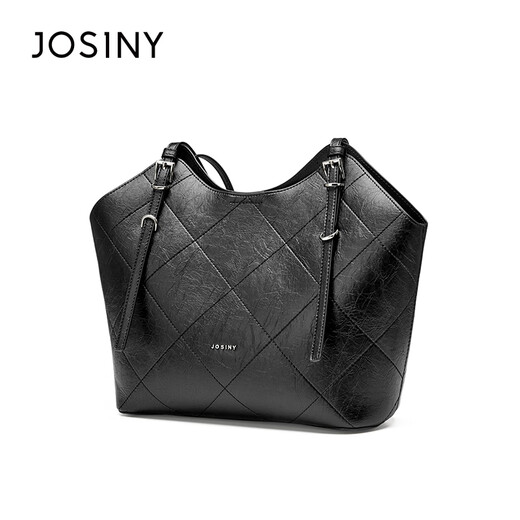 Zhuosini 2025 Neue modische und vielseitige One-Shoulder-Crossbody-Tasche für Frauen mit High-End-Nischen-Design-Handeimer Schwarz