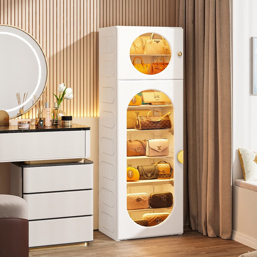 Kein Installationsbeutel Lagerartefakt für Haushaltsbodenbeutellagerständer staubdes Reinigung und Lagerung transparenter Displayschrank Kein Installation Tee ist super dick 1 Reihen 7 Schichten - 1421 Stücke