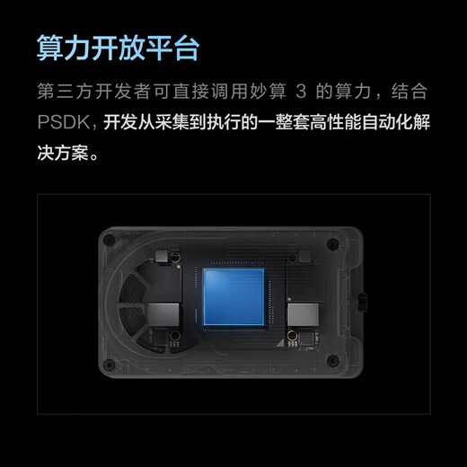 DJI's high-performance airborne computing box Miosuan 3 is mounted on the Matrice 400 series UAV flight platform. Pickup card