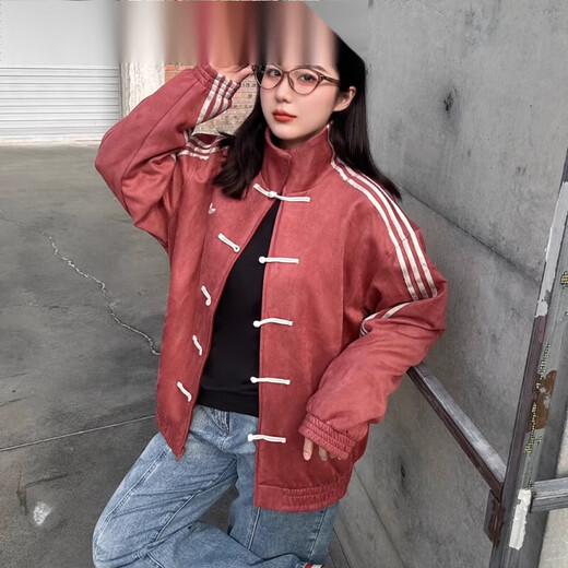 阿迪达斯 （adidas）新中式麂皮汉服唐装外套JY8276 JZ9926 JZ9927JZ9944 白色JZ9944 (现货) M