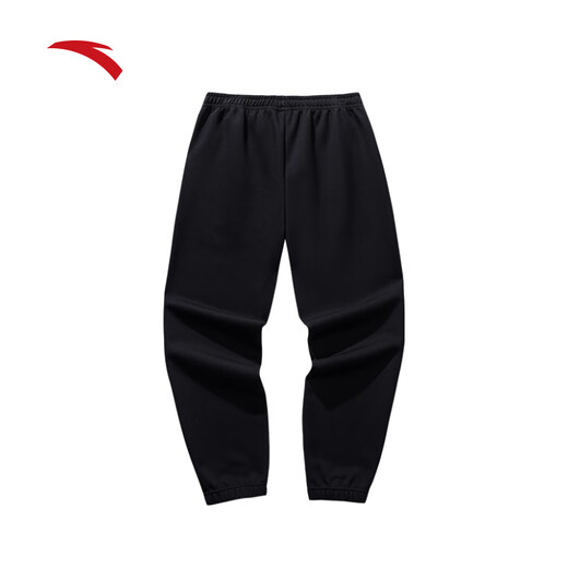 Anta (Anta) Jogginghose Herren Hoodies 25 Jahre Sommer atmungsaktiven Outdoor-Laufen Hose Casual Hosen, die lose Hosen binden [Logo Gummi Schließung] Schwarz 7304-1 XL