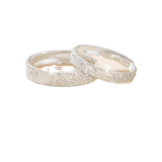 DR couple's silver engagement ring, men's and women's ring, plain ring, wedding engraving, light luxury birthday, Valentine's Day gift