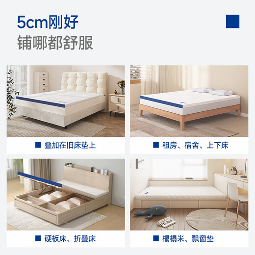 Dream Lily fast-charging thin mattress Air memory foam mattress rental home bedroom tatami soft mattress 1.8*2 meters moderately soft and hard