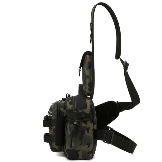 
Multifunctional Luer breast bag large waist bag tactical crossbody fishing fishing bag pole bag outdoor backpack black scorpion CP color