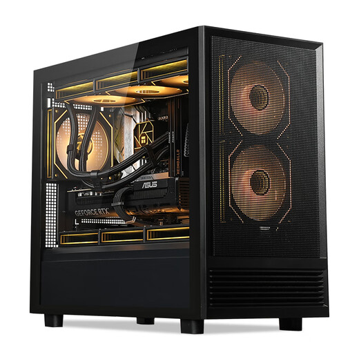 ASUS intel Core i5 14600KF/245KF/RTX5060Ti Delta CSGO Fearless Contract high-end gaming desktop assembly computer host DIY assembly machine RTX5060+512G+15th generation 230F | 2 single host