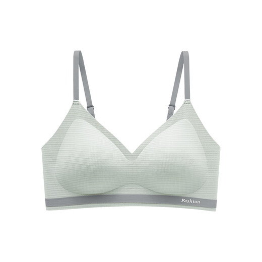 Yalu traceless underwear women's shaping lifting and sagging breasts, full cup to make it look slimming, ice silk cool feeling bra, ice blue M (recommended 95-110Jin [Jin equals 0.5 kg])
