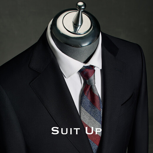 Hueta 100% wool suit men's suit groom wedding engagement formal dress high-end business casual professional suit black single suit jacket M 46A