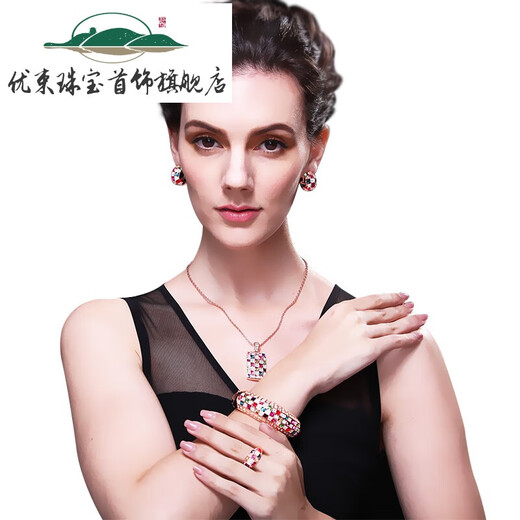 Excellent rose gold bracelet ins niche design high-end light luxury niche kaleidoscope exquisite honeycomb Mother's Day gift seven colors