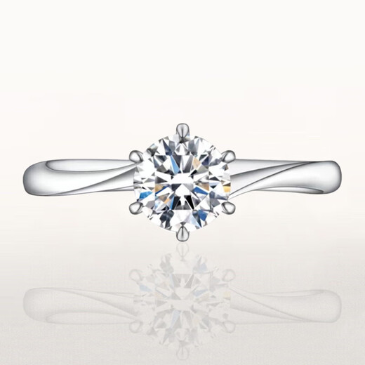 Star Eye Jewelry 18K gold diamond ring for women platinum diamond ring engagement wedding gift ring arm twisting for lover and wife during Chinese Valentine's Day 18K gold twisting arm - 50 points M-N color VS natural diamonds 9-20 circles can be noted