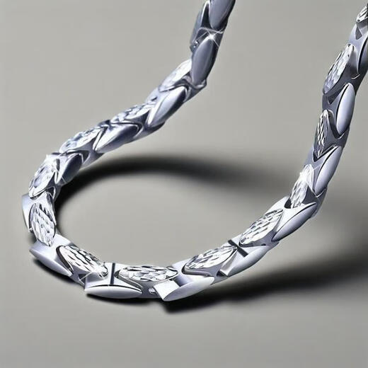 YIBIY same platinum necklace men's pt950 platinum necklace men's platinum necklace pendant pt999 platinum necklace men's white gold 62 cm