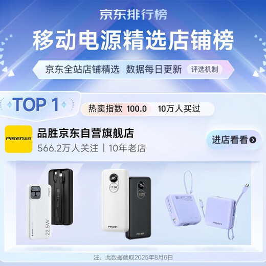 Pinsheng 3C certified 22.5W fast charging 20000mAh large capacity power bank portable compact mobile power supply can be used on airplanes suitable for Apple 17promax Xiaomi Huawei Blue