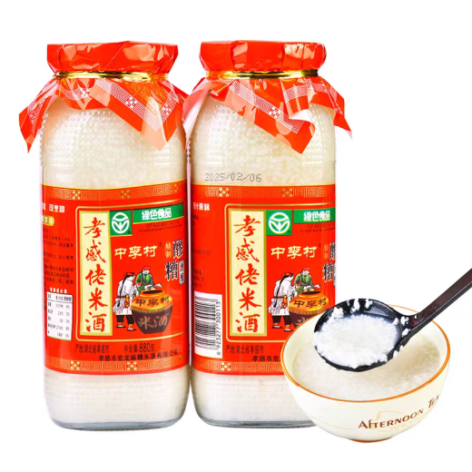 湖北孝感米酒佬米酒 甜酒月子餐原浆醪糟汤糯米酒甜酒酿880g/瓶 孝感佬米酒880g*1瓶
