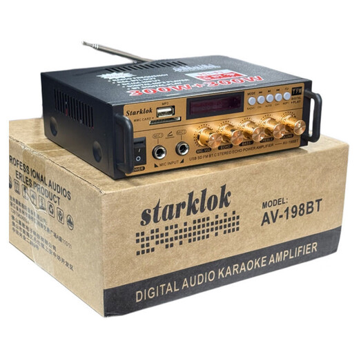 Starklok2025款bt198全新升级正版迷你小型功放机多功能大功率家用功放