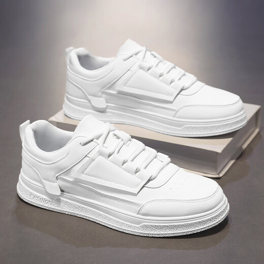Huili Herrenschuhe 2025 Neues Frühling Vielseitige trendige markenähnliche Herrenhöhenhöhen und lässige Schuhe dicker alleiniger Kleidung-resistenter Brettschuhe 1105 Black 39