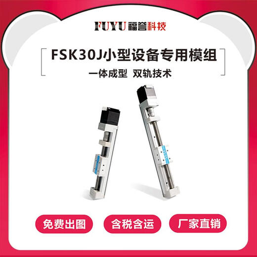 FUYU double-track screw slide table miniature precision stepper motor CNC moving linear guide linear module slide table Tr8*2*4*12350mm