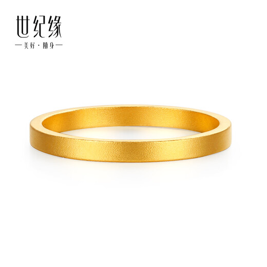 Century Yuan gold ancient method direct face ring birthday gift ring mouth 15 gold weight about 1.54g