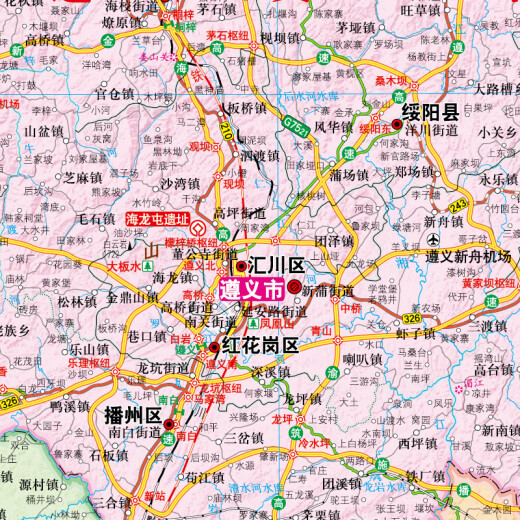 
Guizhou Map 2025 Guizhou Provincial Government Transportation Topographic Map 1068*749 mm