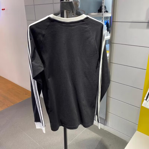 Adidas Clover Adicolor Three Stripes Мужская спортивная и повседневная футболка с длинными рукавами IA4879 IA4877 IA4877 Black 190 XXX/112A