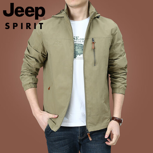 Jeep Spirit Outdoor Men's Jacket Otoño e Invierno 2025 Nuevo ropa de otoño de los hombres de mediana edad más chaqueta de vellón Primavera y otoño