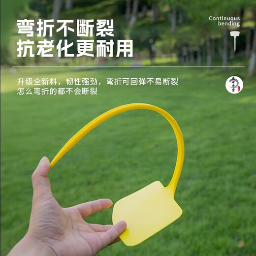 奔新农塑料大号插地牌园艺标签园艺标识牌植物指示牌插地标牌记号牌子 36厘米长大牌面款[混色]100张 