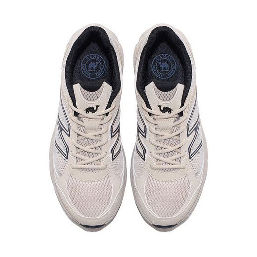 Camel (Kamel) Mesh atmungsaktiv joggen Frauenschuhe Retro Casual Sports Schuhe K25B09L7028 Leicht Beige/Schwarz 38