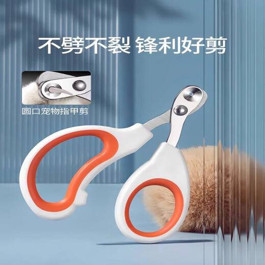 JCZS German quality cat nail clippers, special for novices, sharp 2025 new pet shop special nail blind scissors, round hole nail scissors, blue, no damage to the blood line