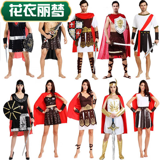 Blumenkleidung Limeng Griechisch Gladiator Erwachsener italienischer alter römischer spartanischer Krieger Kleidung Ninja Danzanzug AJ12052