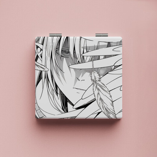 
CELEBON's End of Seraphimony Michel Fan Anime Peripheral Portable Mirror Two-dimensional Handheld Makeup Mirror C1049-Double-Side Pattern Makeup Mirror