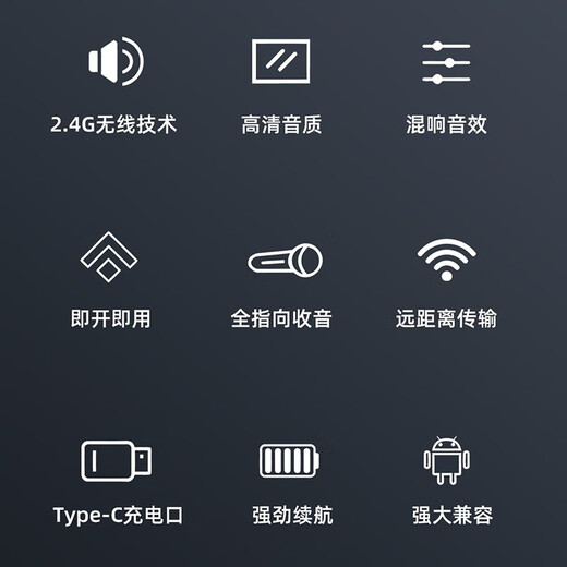 SevenLove hot-selling 10w + noise reduction reverb wireless lavalier microphone one-to-two sound card radio microphone outdoor live broadcast interview Little Bee mobile phone computer camera monitoring and recording one-to-two Android and Apple universal smart noise reduction + monitoring ear return