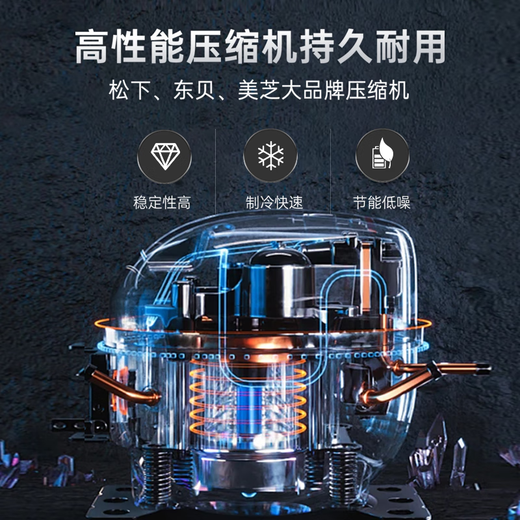 雪花冰柜商用大容量全冷冻家用卧式冷藏冷冻两用单温双温冷柜雪糕展示柜速冻柜 568双温ultra数显版|一级节能|减霜95%