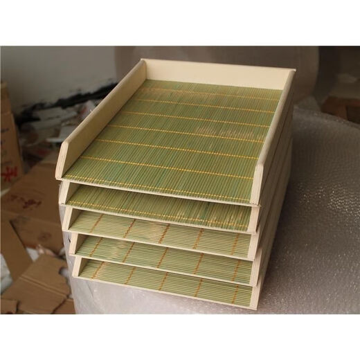 Hanboko customized dumpling tray bamboo wooden dumpling tray refrigerator freezer stacked dumpling tray dumpling curtain dumpling curtain dumpling box bamboo wood length 60 width 40 height 4cn