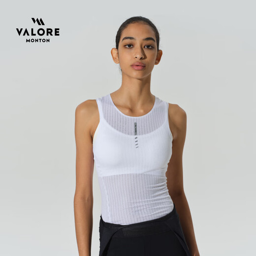 VALORE MONTON Yuedong quick-drying breathable inner layering shirt AOE cycling sportswear professional vest sweat-absorbent top for women Yuedong white women's inner layering vest M