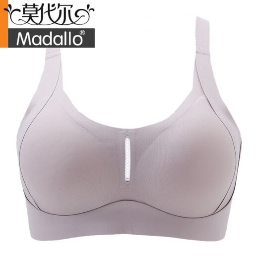 莫代尔夏季新款上市7A乳胶提拉文胸美背承托透气内衣女聚拢舒适胸罩 温柔肤 L