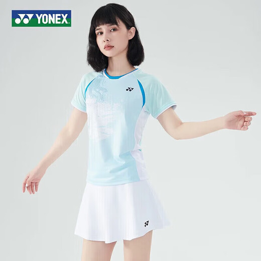 尤尼克斯yonex新款国羽比赛服男女同款轻盈透气 6296男款(白色) L