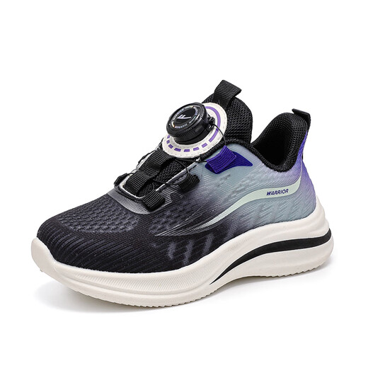 Pull back children's shoes children's mesh sports shoes breathable and comfortable running shoes for boys and girls WZCL1304 black green blue 32