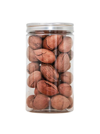 语森忆塑料罐子pet食品级密封瓶带黑色盖子加厚透明圆形广口零食包装桶 5.5*8.5cm 16g 黑盖 1098个