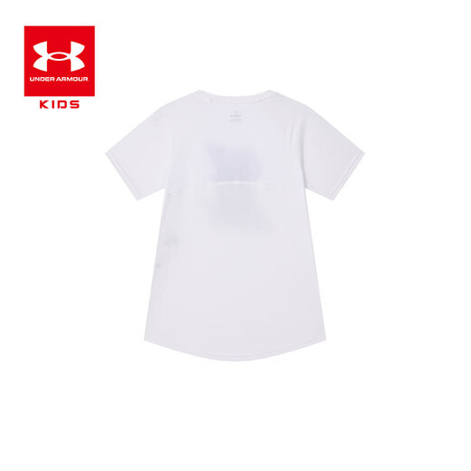Under Armor children's quick-drying T-shirt summer short-sleeved quick-drying clothes for boys and girls tops summer clothes for children white 160