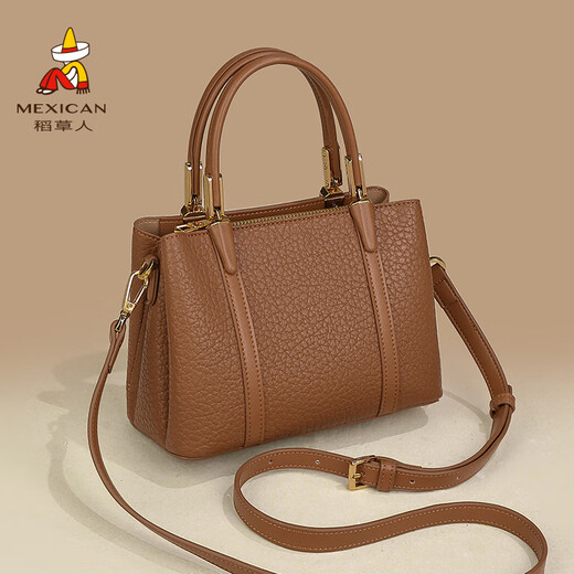 
Ji Shizhe (GIEVSZHE) Bag Women's Bag Large Capacity Mom Textured Crossbody Bag Commuter Fashion Women's Handbag Bag Hazelnut Brown-1047