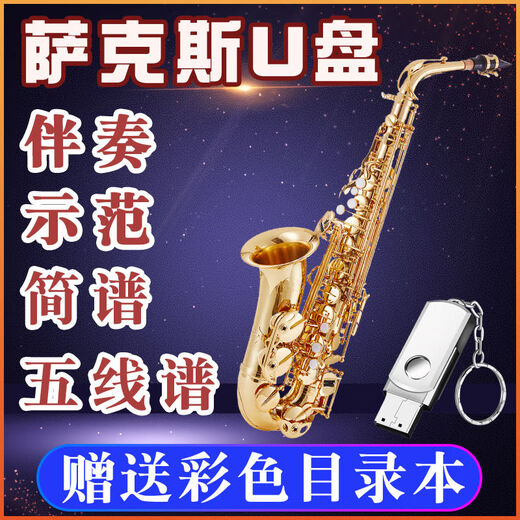 萨克斯伴奏曲优盘678首经典流行歌曲示范曲谱次中高音降eab调u盘